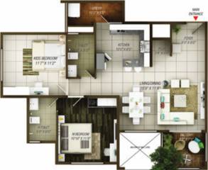 Concorde Epitome (2BHK+2T (1,162 sq ft) + Pooja Room 1162 sq ft)