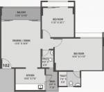 Poddar Palm Meadows (2BHK+2T (1,305 sq ft) 1305 sq ft)