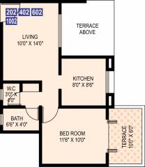 Ram Livogue (1BHK+1T (600 sq ft) 600 sq ft)