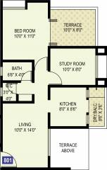 Ram Livogue (2BHK+1T (795 sq ft) 795 sq ft)