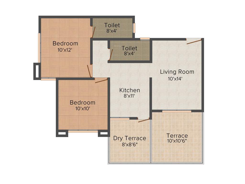 Ram Unnati Privilege (2BHK+2T (940 sq ft) 940 sq ft)