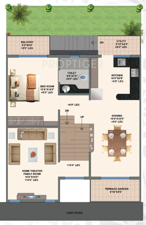 Saiven Marble Arch (4BHK+4T (2,220 sq ft) 2220 sq ft)
