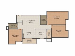 Green Sanmuga (3BHK+3T (1,310 sq ft) 1310 sq ft)