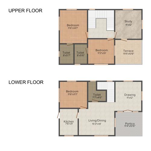 Modi Greenwoods (3BHK+3T (1,490 sq ft) Study Room 1490 sq ft) Modi Greenwoods (3BHK+3T (1,490 sq ft) Study Room 1490 sq ft)
