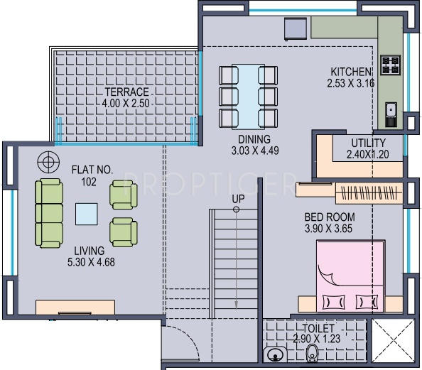 Angal Shakuntal (3BHK+3T (1,323 sq ft) 1323 sq ft)