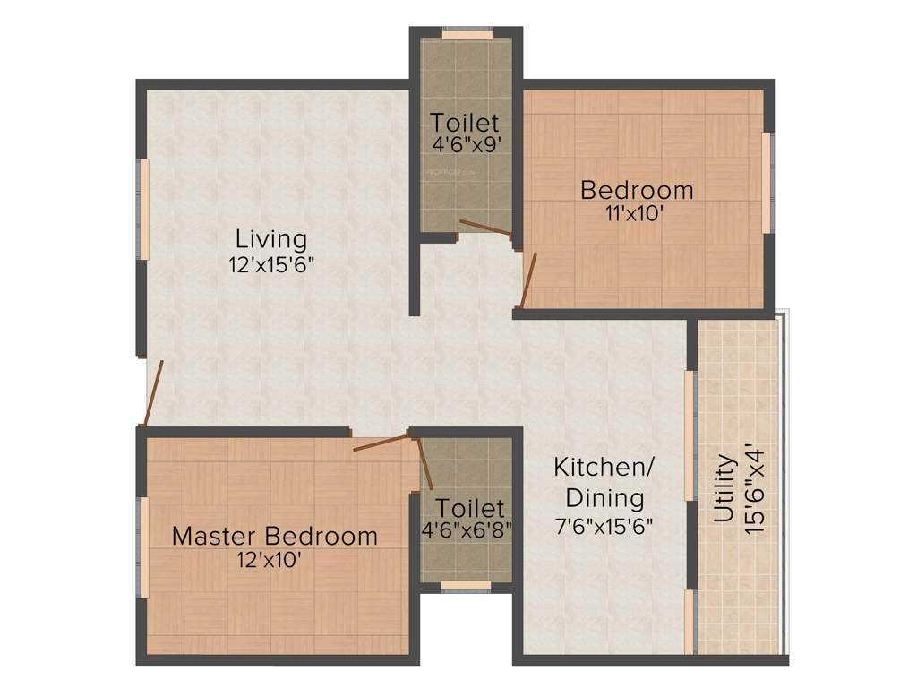 DS DSMAX SANDALWOOD (2BHK+2T (1,174 sq ft) 1174 sq ft)