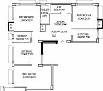 Trans Amber (3BHK+2T (1,215 sq ft) 1215 sq ft)