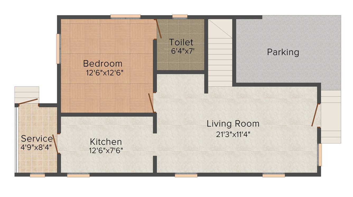  serene county Floor Plan Ground Floor Plan