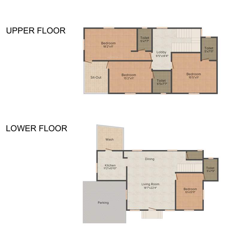 Doshi Serene County (4BHK+4T (2,445 sq ft) 2445 sq ft)