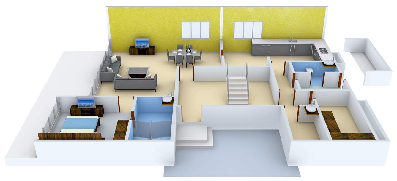 Vedic Golf Grove (4BHK+4T (3,954 sq ft)   Servant Room 3954 sq ft)