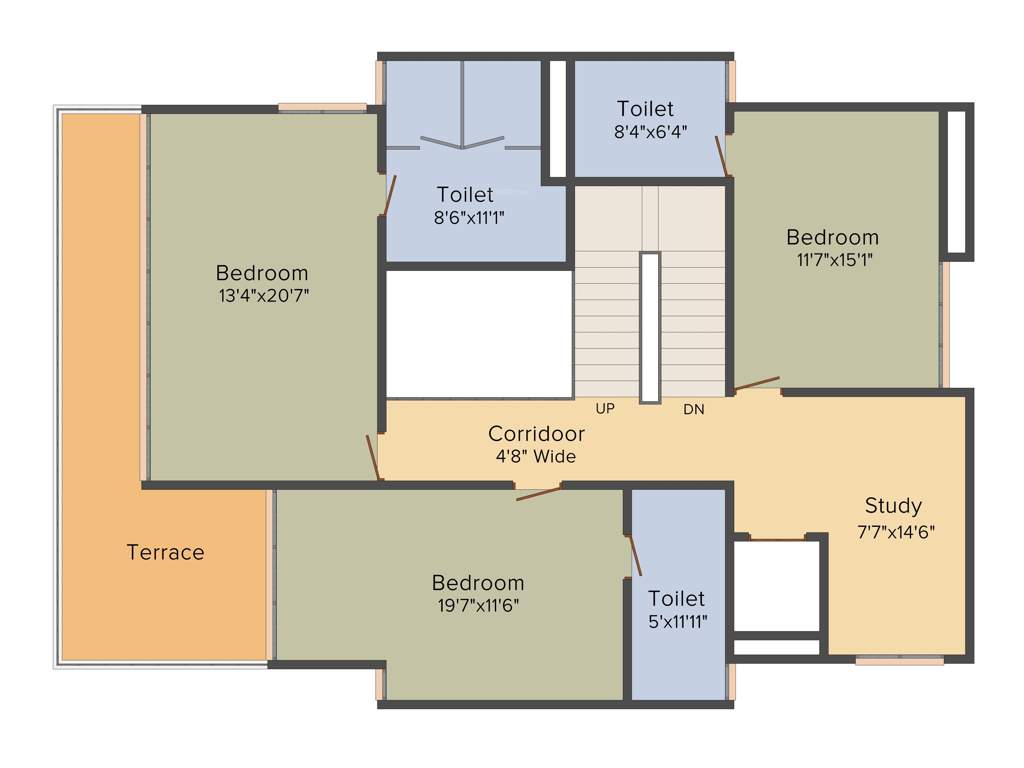 Vedic Golf Grove (5BHK+5T (3,981 sq ft)   Study Room 3981 sq ft)