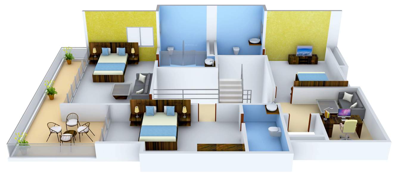 Vedic Golf Grove (5BHK+5T (3,981 sq ft)   Study Room 3981 sq ft)