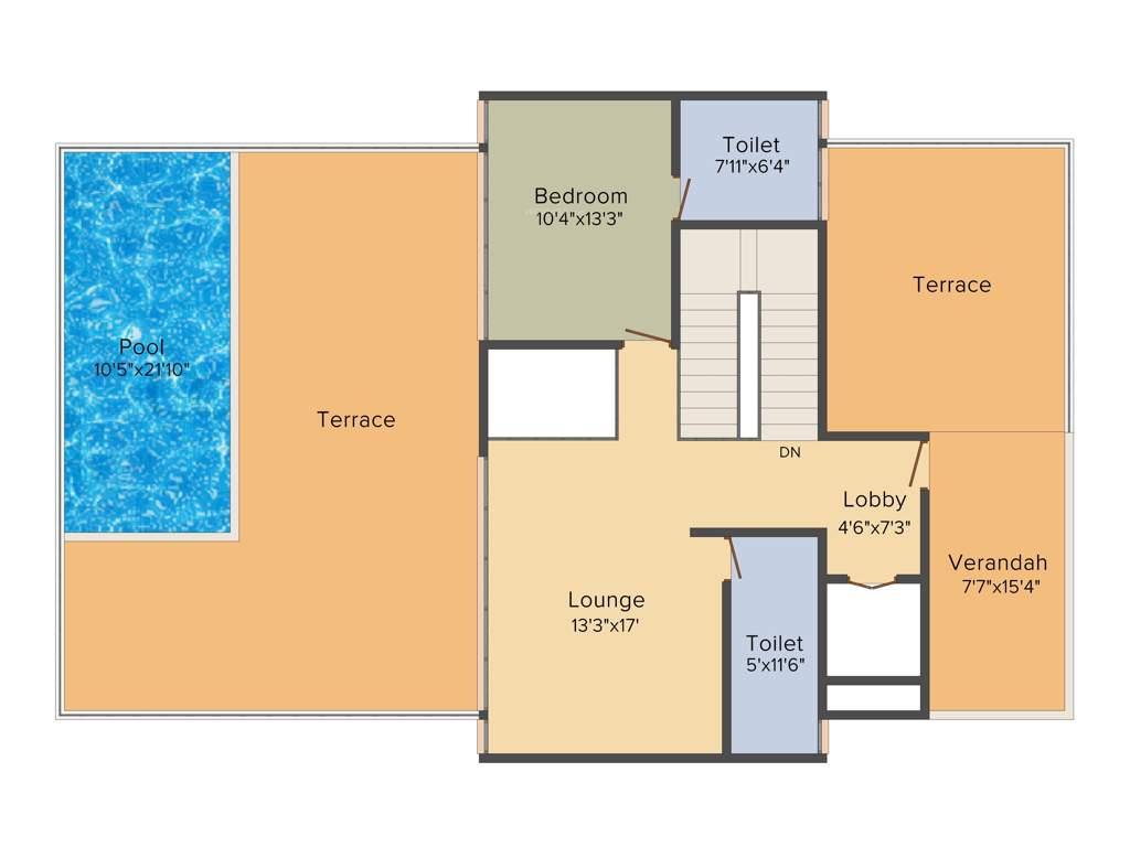 Vedic Golf Grove (5BHK+5T (3,981 sq ft)   Study Room 3981 sq ft)