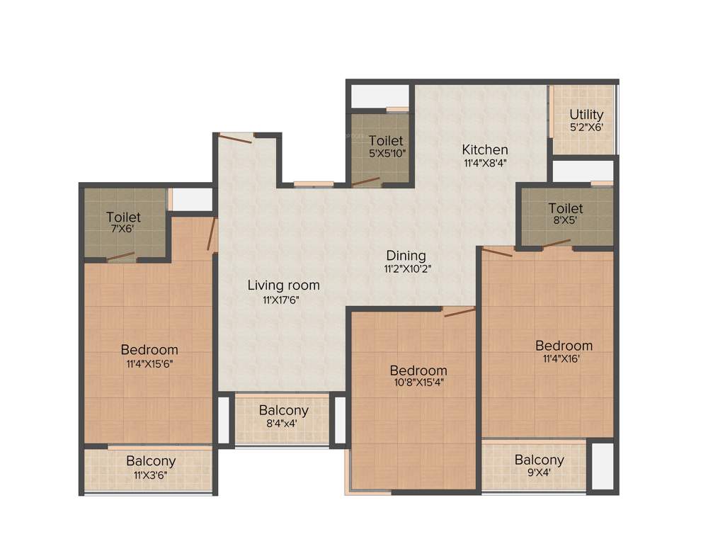 Southern Residency Park (3BHK+3T (1,679 sq ft) 1679 sq ft)