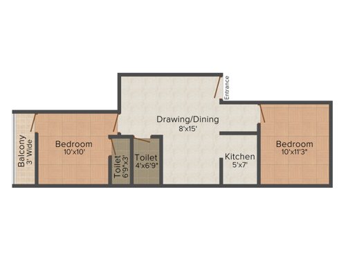 BK Keshab Dham (2BHK+2T (821 sq ft) 821 sq ft) BK Keshab Dham (2BHK+2T (821 sq ft) 821 sq ft)