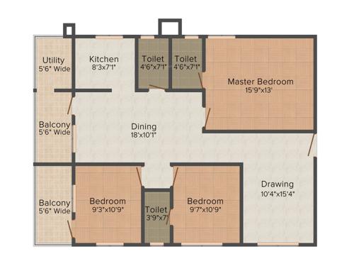HSR Amruta Akash (3BHK+2T (1,540 sq ft) 1540 sq ft) HSR Amruta Akash (3BHK+2T (1,540 sq ft) 1540 sq ft)