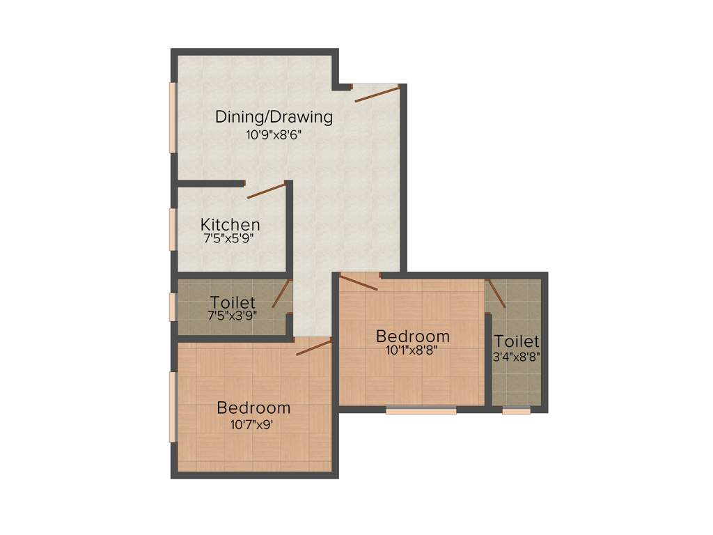 JPK Enclave Pvt Ltd Green Paradise (2BHK+2T (760 sq ft) 760 sq ft)