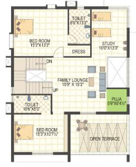  richmond villas Floor Plan First Floor Plan