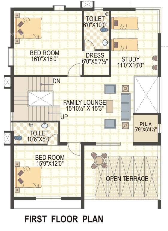  richmond villas Floor Plan First Floor Plan