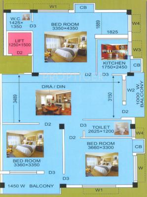 Regent Krishna Kunj (3BHK+1T (1,391 sq ft) 1391 sq ft) Regent Krishna Kunj (3BHK+1T (1,391 sq ft) 1391 sq ft)