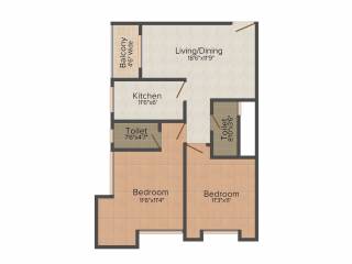 Verdant Orchid (2BHK+2T (1,040 sq ft) 1040 sq ft) Verdant Orchid (2BHK+2T (1,040 sq ft) 1040 sq ft)