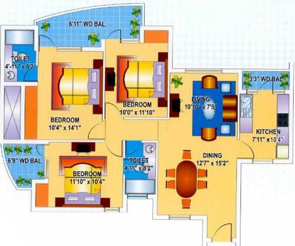  krishna-apra-gardens Floor Plan Floor Plan