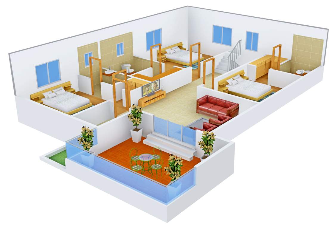 Aparna Constructions HillPark Gardenia 4BHK+5T (3,409 sq ft) + Servant Room