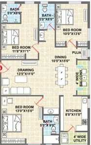  supreme residency Floor Plan Floor Plan