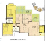  aditya-mega-city Floor Plan Lower Level Duplex Plan