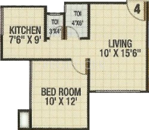 Sadguru Builders Kalpavruksh Garden 2 (1BHK+2T (550 sq ft) 550 sq ft)