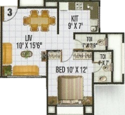 Sadguru Builders Kalpavruksh Garden 2 (1BHK+2T (600 sq ft) 600 sq ft)