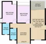 Nanded Madhuvanti (2BHK+2T (890 sq ft) 890 sq ft) Nanded Madhuvanti (2BHK+2T (890 sq ft) 890 sq ft)