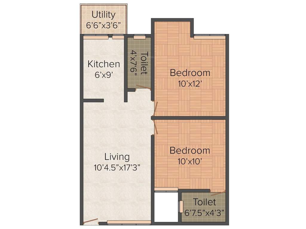 AP Achalendra (2BHK+2T (760 sq ft) 760 sq ft)