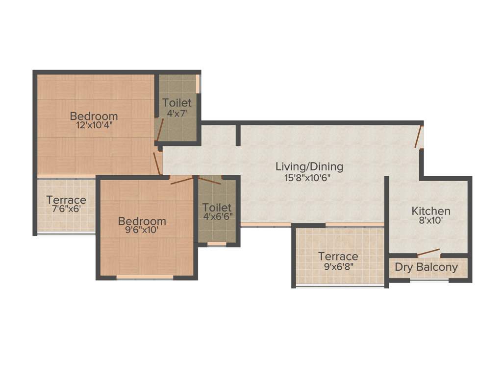 Chandrarang Kalpvruksha (2BHK+2T (871 sq ft) 871 sq ft)