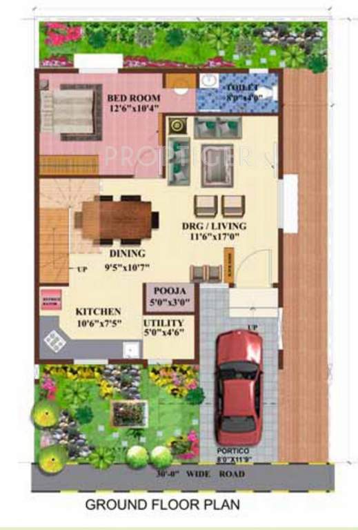 Janapriya Silver Crest (3BHK+3T (1,650 sq ft) Pooja Room 1650 sq ft)
