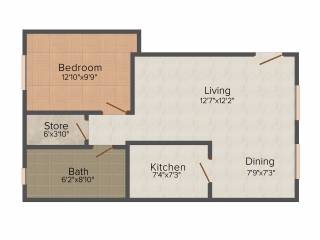 Vishwakarma Venus (1BHK+1T (650 sq ft) 650 sq ft)