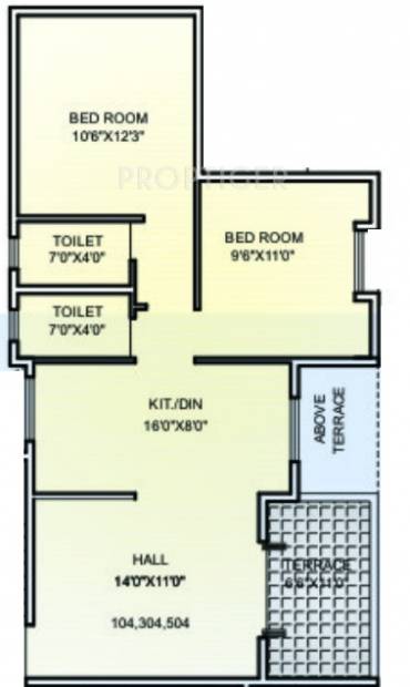 Yashraj Shiv Samruddhi (2BHK+2T (860 sq ft) 860 sq ft)