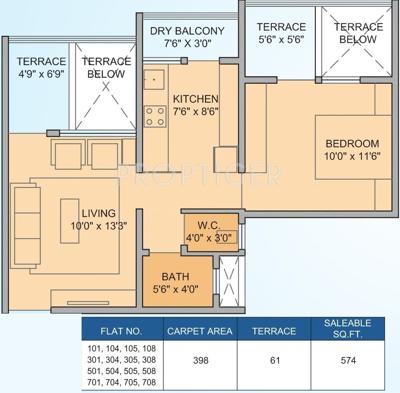 Eklavya Shagun (1BHK+1T (574 sq ft) 574 sq ft) Eklavya Shagun (1BHK+1T (574 sq ft) 574 sq ft)