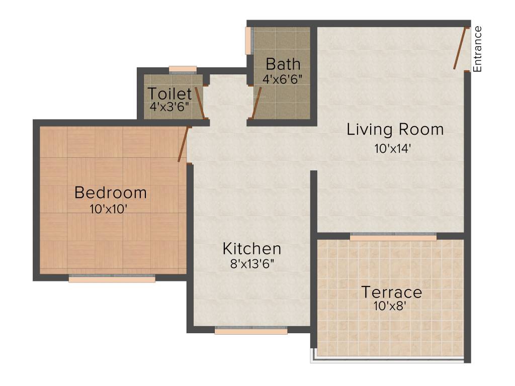 GK Blue Bells (1BHK+1T (617 sq ft) 617 sq ft)