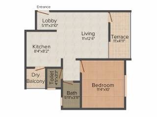 Kumar Palm Meadows (1BHK+1T (640 sq ft) 640 sq ft) Kumar Palm Meadows (1BHK+1T (640 sq ft) 640 sq ft)