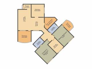 Kunal Crimson (2BHK+2T (1,478 sq ft)   Study Room 1478 sq ft) Kunal Crimson (2BHK+2T (1,478 sq ft)   Study Room 1478 sq ft)