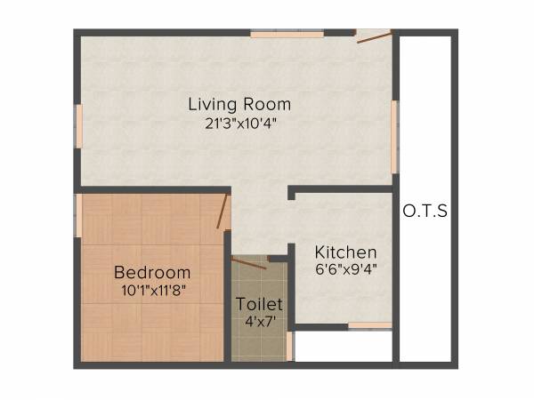 Pragathi Royale II (1BHK+1T (630 sq ft) 630 sq ft)