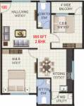 Pragathi Royale II (2BHK+2T (295 sq ft) 295 sq ft)