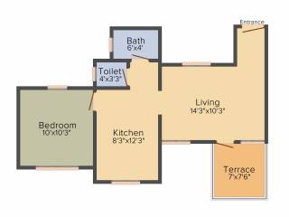Sanjeevani Devraai (1BHK+1T (648 sq ft) 648 sq ft) Sanjeevani Devraai (1BHK+1T (648 sq ft) 648 sq ft)