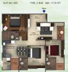 Prithvi Thirumala Anemone (3BHK+3T (1,719 sq ft) 1719 sq ft)