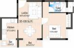 Optima Blend (1BHK+1T (635 sq ft) 635 sq ft)