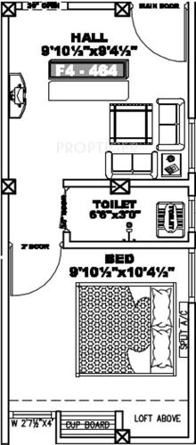 Srivarie Sri Amrutha Lakshmi (1BHK+1T (464 sq ft) 464 sq ft)