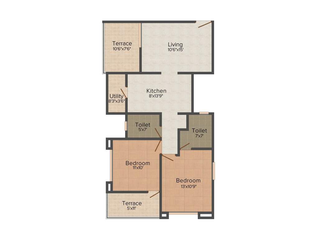 Venkatesh Swapna Sankul (2BHK+2T (1,120 sq ft) 1120 sq ft)