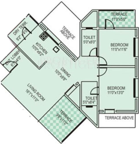 Concord Proxima (2BHK+2T (1,137 sq ft) 1137 sq ft) Concord Proxima (2BHK+2T (1,137 sq ft) 1137 sq ft)
