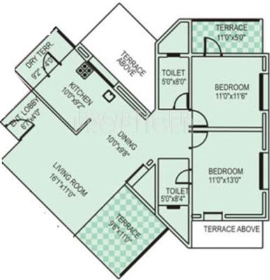 Concord Proxima (2BHK+2T (1,137 sq ft) 1137 sq ft) Concord Proxima (2BHK+2T (1,137 sq ft) 1137 sq ft)